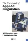 应用语言学手册 The Handbook of Applied Linguistics