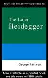 后期海德格尔哲学指南 Routledge Philosophy Guidebook to the Later Heidegger